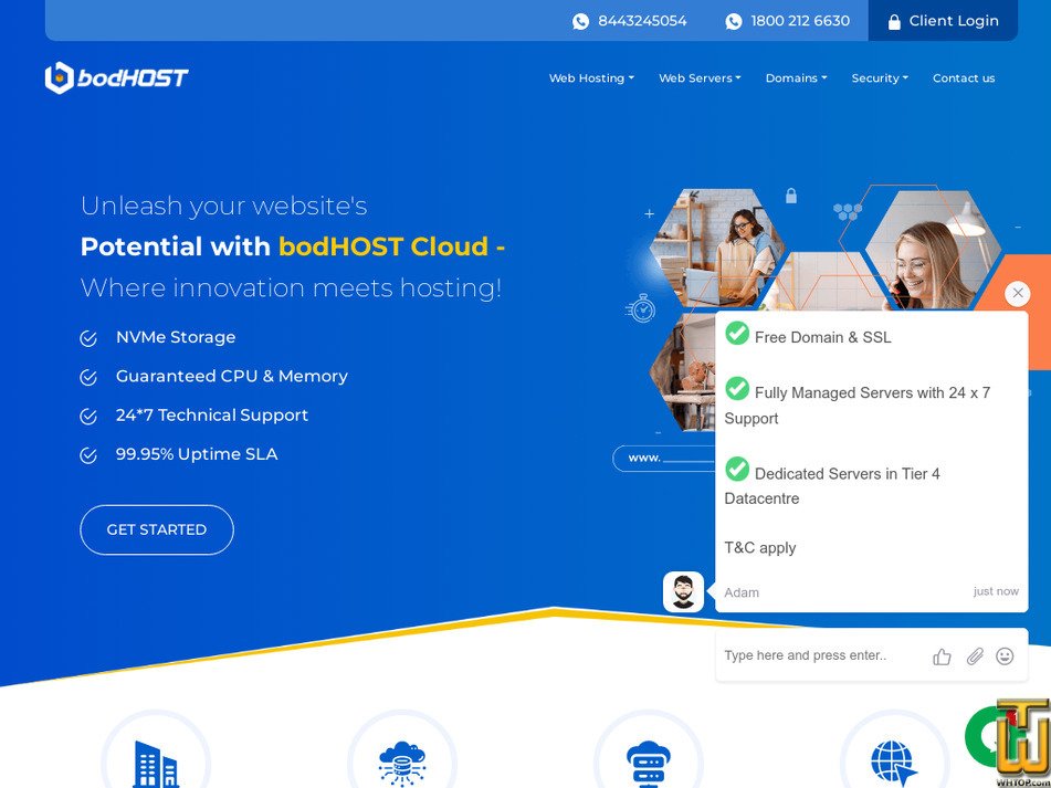 bodhost.com screenshot