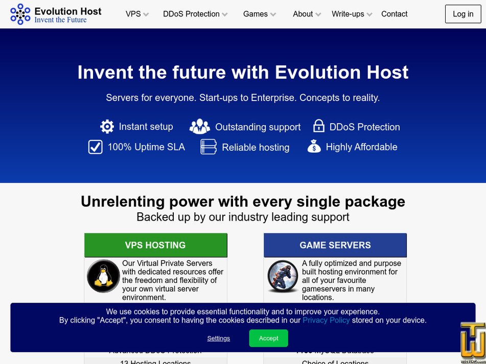 evolution-host.com screenshot