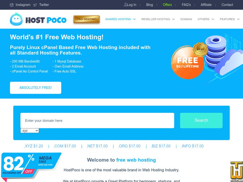 hostpoco.com screenshot